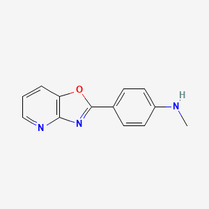 N-methyl-4-{[1,3]oxazolo[4,5-b]pyridin-2-yl}aniline