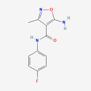 5-amino-N-(4-fluorophenyl)-3-methylisoxazole-4-carboxamide