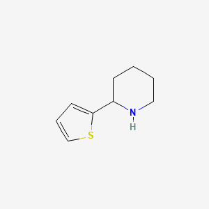 molecular formula C9H13NS B2822841 2-(Thiophen-2-yl)piperidine CAS No. 270902-38-0