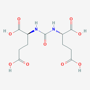 molecular formula C11H16N2O9 B2822848 (2S,2'S)-2,2'-Carbonylbis(Azanediyl)Dipentanedioic Acid CAS No. 302941-52-2
