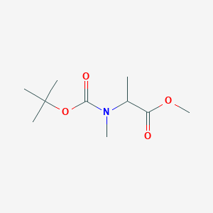 molecular formula C10H19NO4 B2822852 Methyl 2-(tert-butoxycarbonyl(methyl)amino)propanoate CAS No. 130994-87-5