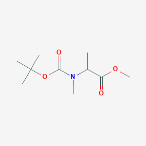 molecular formula C10H19NO4 B2822852 甲基 2-(叔丁氧羰基(甲基)氨基)丙酸酯 CAS No. 130994-87-5
