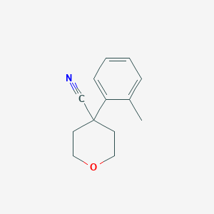 B2822857 4-(o-Tolyl)tetrahydropyran-4-carbonitrile CAS No. 3648-76-8