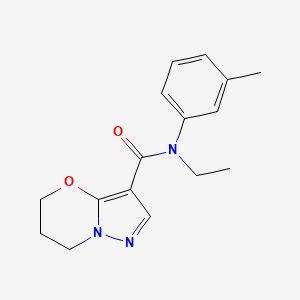 molecular formula C16H19N3O2 B2822862 N-ETHYL-N-(3-METHYLPHENYL)-5H,6H,7H-PYRAZOLO[3,2-B][1,3]OXAZINE-3-CARBOXAMIDE CAS No. 1428364-32-2