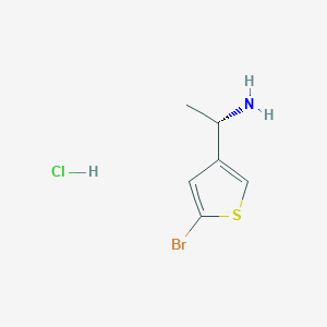 molecular formula C6H9BrClNS B2822865 (1S)-1-(5-Bromothiophen-3-yl)ethanamine;hydrochloride CAS No. 2418595-62-5