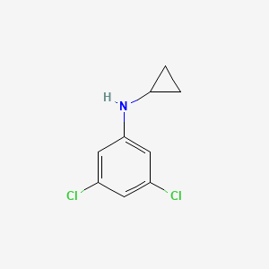 molecular formula C9H9Cl2N B2822866 3,5-Dichloro-N-cyclopropylaniline CAS No. 1369359-26-1