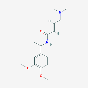 (E)-N-[1-(3,4-Dimethoxyphenyl)ethyl]-4-(dimethylamino)but-2-enamide