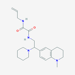 N-allyl-N'-[2-(1-methyl-1,2,3,4-tetrahydroquinolin-6-yl)-2-piperidin-1-ylethyl]ethanediamide