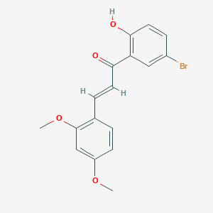 molecular formula C17H15BrO4 B2822886 (E)-1-(5-bromo-2-hydroxyphenyl)-3-(2,4-dimethoxyphenyl)prop-2-en-1-one CAS No. 573705-58-5