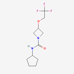 N-cyclopentyl-3-(2,2,2-trifluoroethoxy)azetidine-1-carboxamide