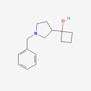 molecular formula C15H21NO B2822930 1-(1-Benzylpyrrolidin-3-yl)cyclobutan-1-ol CAS No. 2055840-58-7