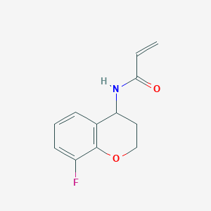 molecular formula C12H12FNO2 B2823017 N-(8-Fluoro-3,4-dihydro-2H-chromen-4-yl)prop-2-enamide CAS No. 2179723-96-5