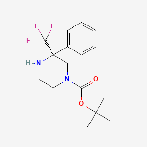 Tert-butyl 3-phenyl-3-(trifluoromethyl)piperazine-1-carboxylate