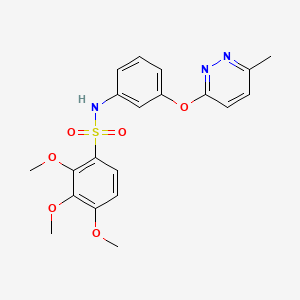 2,3,4-trimethoxy-N-(3-((6-methylpyridazin-3-yl)oxy)phenyl)benzenesulfonamide