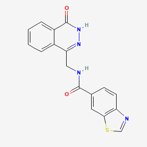 N-((4-oxo-3,4-dihydrophthalazin-1-yl)methyl)benzo[d]thiazole-6-carboxamide