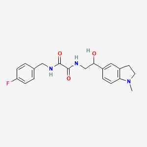 N1-(4-fluorobenzyl)-N2-(2-hydroxy-2-(1-methylindolin-5-yl)ethyl)oxalamide