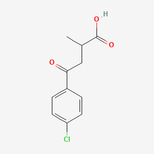 molecular formula C11H11ClO3 B2823166 4-(4-Chlorophenyl)-2-methyl-4-oxobutanoic acid CAS No. 22131-79-9; 52240-20-7