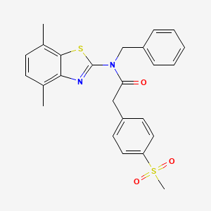 N-benzyl-N-(4,7-dimethylbenzo[d]thiazol-2-yl)-2-(4-(methylsulfonyl)phenyl)acetamide