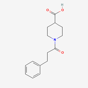 1-(3-Phenylpropanoyl)piperidine-4-carboxylic acid