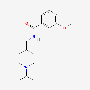 N-((1-isopropylpiperidin-4-yl)methyl)-3-methoxybenzamide