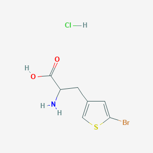 2-Amino-3-(5-bromothiophen-3-yl)propanoic acid;hydrochloride