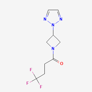 4,4,4-Trifluoro-1-[3-(triazol-2-yl)azetidin-1-yl]butan-1-one
