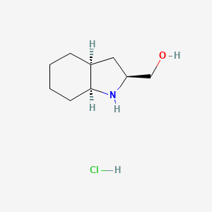 [(2S,3as,7as)-octahydro-1h-indol-2-yl]methanol hydrochloride