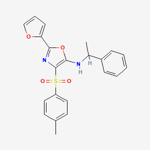 2-(furan-2-yl)-N-(1-phenylethyl)-4-tosyloxazol-5-amine