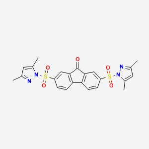 2,7-bis((3,5-dimethyl-1H-pyrazol-1-yl)sulfonyl)-9H-fluoren-9-one