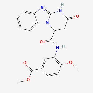 Methyl 4-methoxy-3-(2-oxo-2,3,4,10-tetrahydrobenzo[4,5]imidazo[1,2-a]pyrimidine-4-carboxamido)benzoate