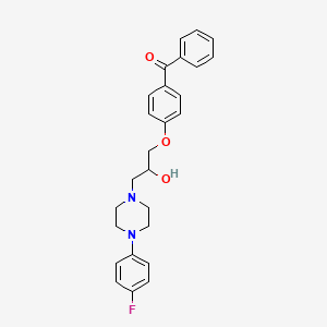 4-{3-[4-(4-Fluorophenyl)piperazinyl]-2-hydroxypropoxy}phenyl phenyl ketone