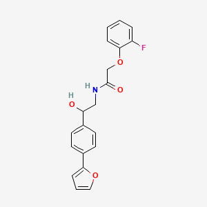 2-(2-fluorophenoxy)-N-{2-[4-(furan-2-yl)phenyl]-2-hydroxyethyl}acetamide