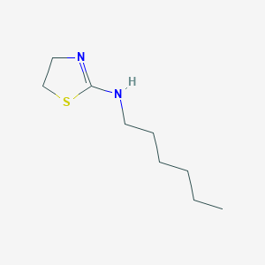 molecular formula C9H18N2S B2823288 N-hexyl-4,5-dihydro-1,3-thiazol-2-amine CAS No. 76495-22-2