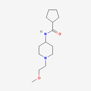 N-(1-(2-methoxyethyl)piperidin-4-yl)cyclopentanecarboxamide