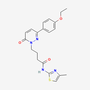 4-(3-(4-ethoxyphenyl)-6-oxopyridazin-1(6H)-yl)-N-(4-methylthiazol-2-yl)butanamide