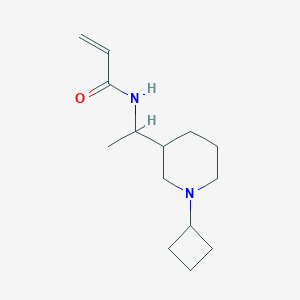 N-[1-(1-cyclobutylpiperidin-3-yl)ethyl]prop-2-enamide