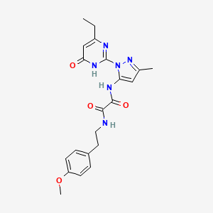 N1-(1-(4-ethyl-6-oxo-1,6-dihydropyrimidin-2-yl)-3-methyl-1H-pyrazol-5-yl)-N2-(4-methoxyphenethyl)oxalamide