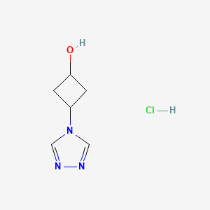 3-(1,2,4-Triazol-4-yl)cyclobutan-1-ol;hydrochloride