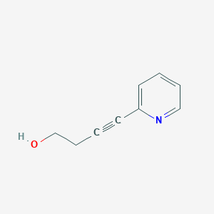 molecular formula C9H9NO B2823362 4-(Pyridin-2-yl)but-3-yn-1-ol CAS No. 395652-44-5