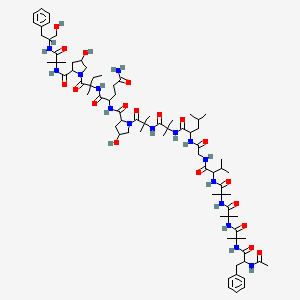molecular formula C77H120N16O19 B2823363 Emerimicin IV CAS No. 52931-42-7