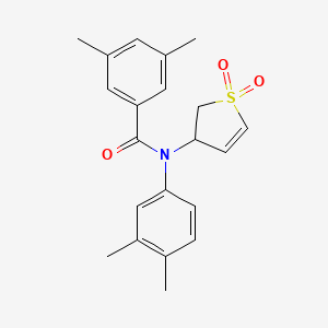 N-(3,4-dimethylphenyl)-N-(1,1-dioxido-2,3-dihydrothiophen-3-yl)-3,5-dimethylbenzamide