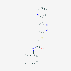 molecular formula C19H18N4OS B2823370 N-(2,3-dimethylphenyl)-2-(6-pyridin-2-ylpyridazin-3-yl)sulfanylacetamide CAS No. 893995-39-6