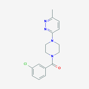 molecular formula C16H17ClN4O B2823373 (3-Chlorophenyl)(4-(6-methylpyridazin-3-yl)piperazin-1-yl)methanone CAS No. 1170969-24-0