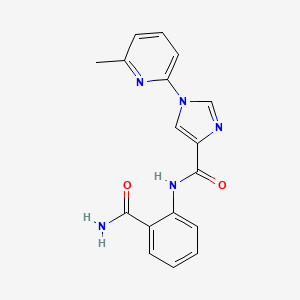 N-[2-(aminocarbonyl)phenyl]-1-(6-methyl-2-pyridinyl)-1H-imidazole-4-carboxamide
