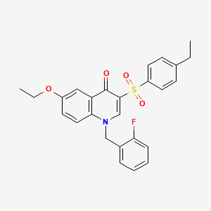 6-ethoxy-3-((4-ethylphenyl)sulfonyl)-1-(2-fluorobenzyl)quinolin-4(1H)-one