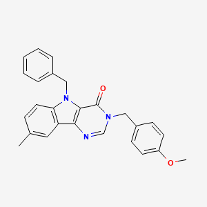 5-benzyl-3-(4-methoxybenzyl)-8-methyl-3H-pyrimido[5,4-b]indol-4(5H)-one