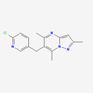 6-[(6-Chloro-3-pyridinyl)methyl]-2,5,7-trimethylpyrazolo[1,5-a]pyrimidine