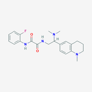 N1-(2-(dimethylamino)-2-(1-methyl-1,2,3,4-tetrahydroquinolin-6-yl)ethyl)-N2-(2-fluorophenyl)oxalamide