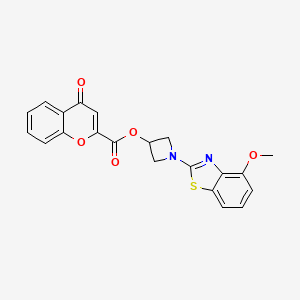 1-(4-methoxybenzo[d]thiazol-2-yl)azetidin-3-yl 4-oxo-4H-chromene-2-carboxylate
