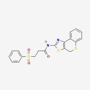 3-(phenylsulfonyl)-N-(4H-thiochromeno[4,3-d]thiazol-2-yl)propanamide